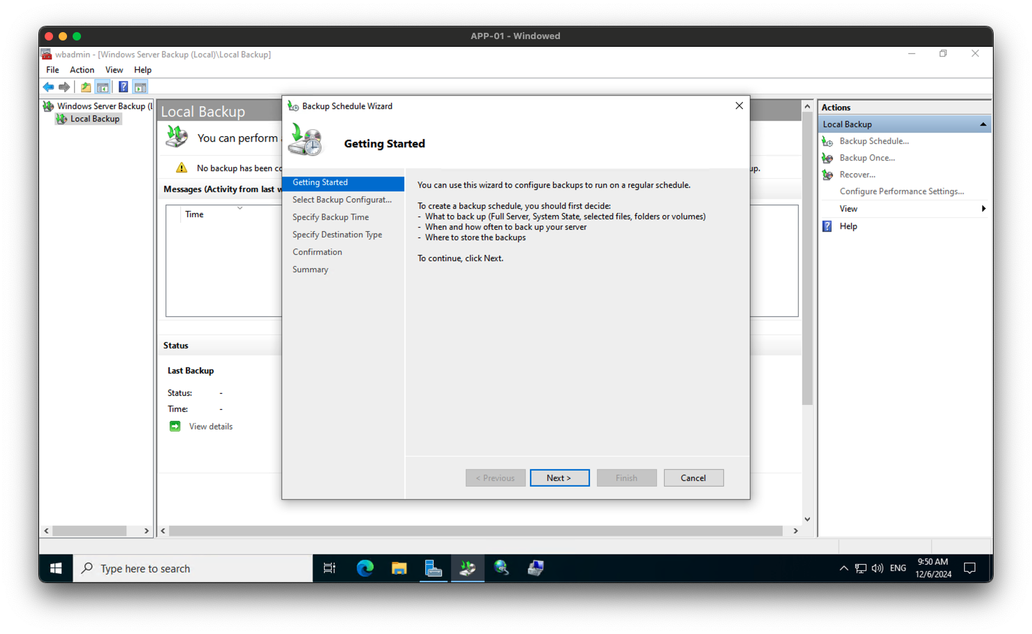 How to setup server backups on windows server 2022 laswitchtech 